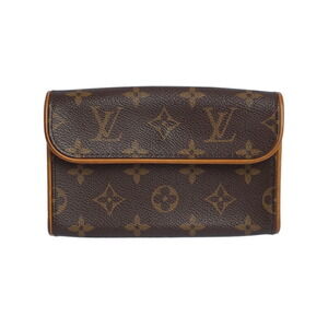 Louis Vuitton Monogram Leather Brown Pochette Florentine Waist Pouch